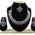 Black designer function wear ad necklace set