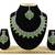 Green designer function wear ad necklace set