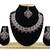 Maroon designer function wear ad necklace set