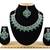 Green designer function wear ad necklace set