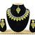 Yellow designer function wear ad necklace set