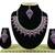 Purple designer function wear ad necklace set