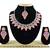 Pink designer function wear ad necklace set