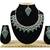 Green designer function wear ad necklace set