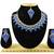 Blue designer function wear ad necklace set