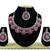 Red designer function wear ad necklace set