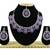 Purple designer function wear ad necklace set
