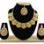 Yellow designer function wear ad necklace set