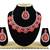Red designer function wear ad necklace set
