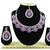Purple designer function wear ad necklace set