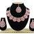 Pink designer function wear ad necklace set