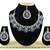 Blue designer function wear ad necklace set