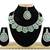 Green designer function wear ad necklace set