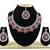 Maroon designer function wear ad necklace set