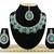Green designer function wear ad necklace set