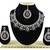 Black designer function wear ad necklace set