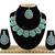 Green designer function wear ad necklace set