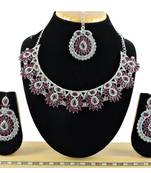 Multicolor designer function wear ad necklace set