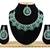 Green designer function wear ad necklace set