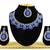 Blue designer function wear ad necklace set