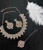 Multicolor designer function wear ad necklace set