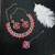 Red designer function wear ad necklace set