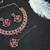 Maroon designer function wear ad necklace set