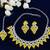 Yellow designer function wear ad necklace set