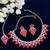 Red designer function wear ad necklace set