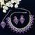 Purple designer function wear ad necklace set
