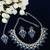 Blue designer function wear ad necklace set