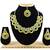 Yellow designer function wear ad necklace set