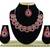 Red designer function wear ad necklace set
