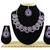 Purple designer function wear ad necklace set