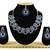 Blue designer function wear ad necklace set