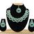 Green designer function wear ad necklace set