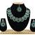 Green designer function wear ad necklace set