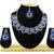 Blue designer function wear ad necklace set
