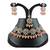 Orange designer function wear ad necklace set