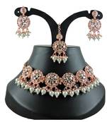 Multicolor designer function wear ad necklace set