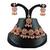 Orange designer function wear ad necklace set