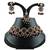 Black designer function wear ad necklace set
