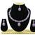 Purple designer function wear ad necklace set