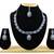 Blue designer function wear ad necklace set