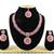 Red designer function wear ad necklace set