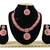 Red designer function wear ad necklace set