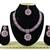 Purple designer function wear ad necklace set