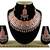 Orange designer function wear ad necklace set