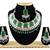 Green designer function wear ad necklace set