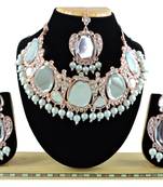 Multicolor designer function wear ad necklace set